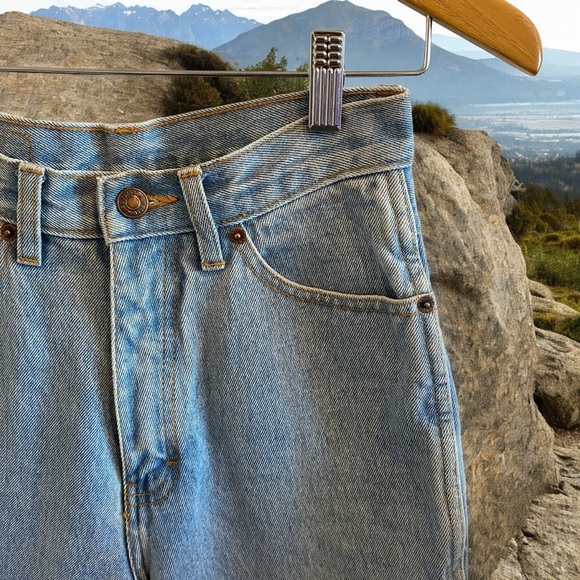 Vintage Jordache High Rise Denim Straight Leg Skinny Jeans - Picture 4 of 16